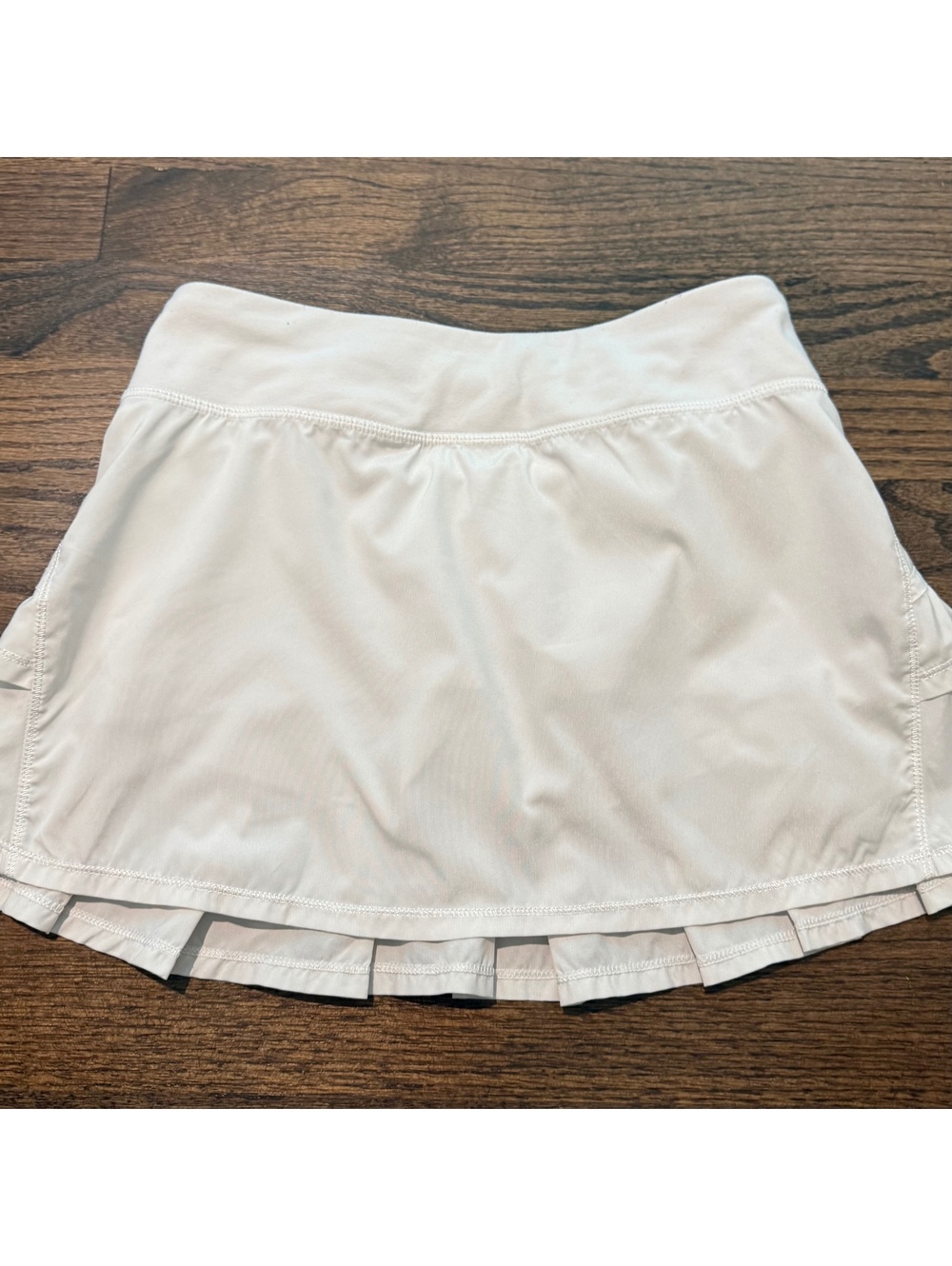 Ivivva Lululemon Girls White Ruffle Athletic Skort Tennis Skirt Size 14